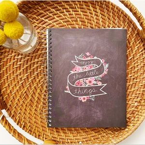 Chalkboard & Floral Notebook